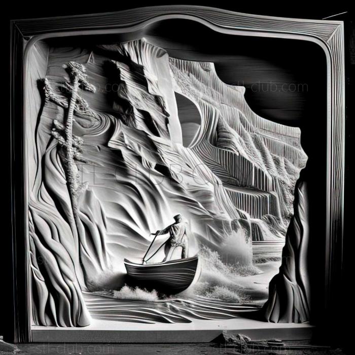 3D model Mark Tansey American artist (STL)